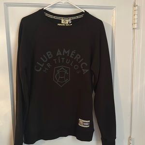 Black sweatshirt with Club America and Symbol on front